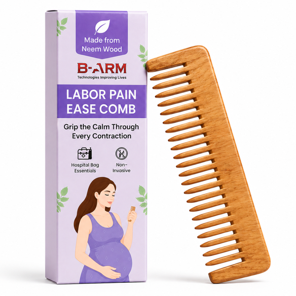 Neem Wood Comb – Natural Labour Pain Relief Tool