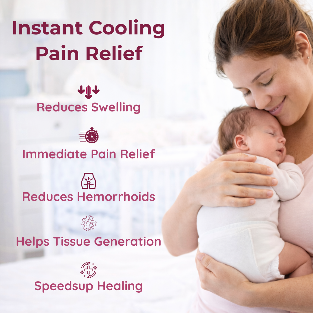 Instant Ice Maternity Pads for Postpartum Pain Relief (Pack of 5)