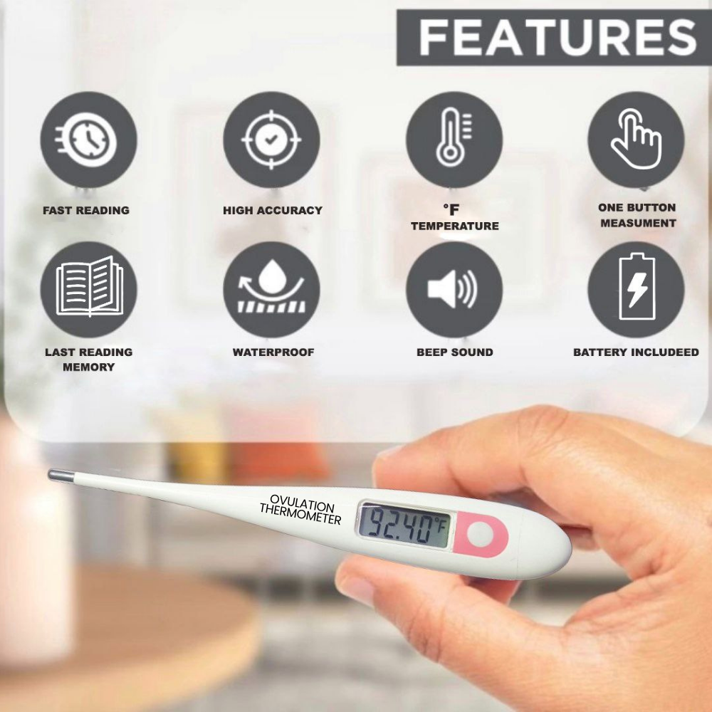Digital Ovulation Thermometer – Tracks Basal Body Temperature