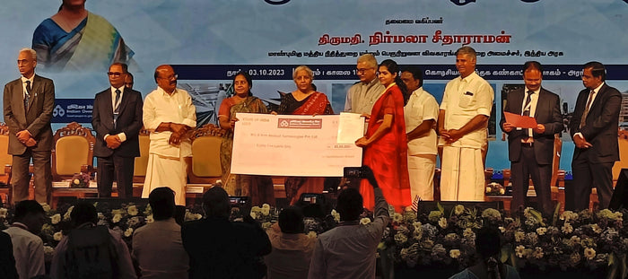 Investor cheque moment