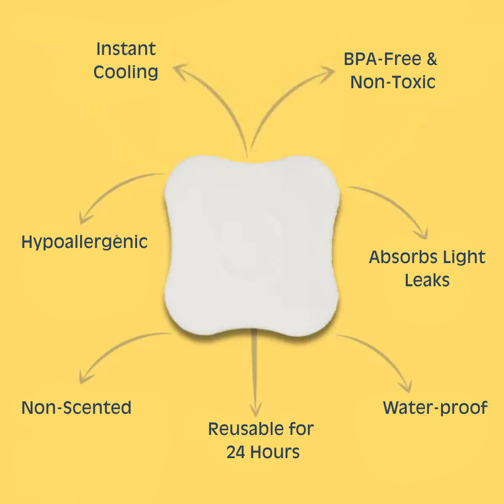 Hydrogel Nipple Pads for Breastfeeding Mothers (Pack of 2)