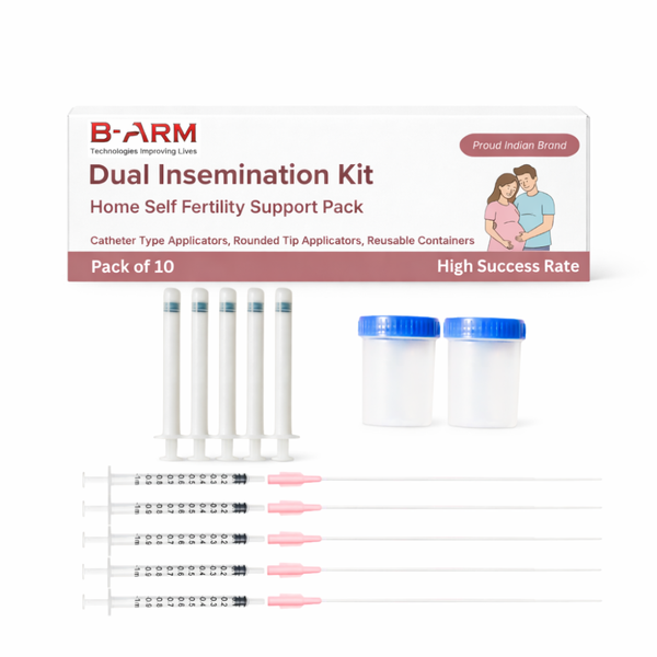 Dual Insemination Kit – Bulb Syringe & Tube Applicator for Natural Conception (Pack of 10)