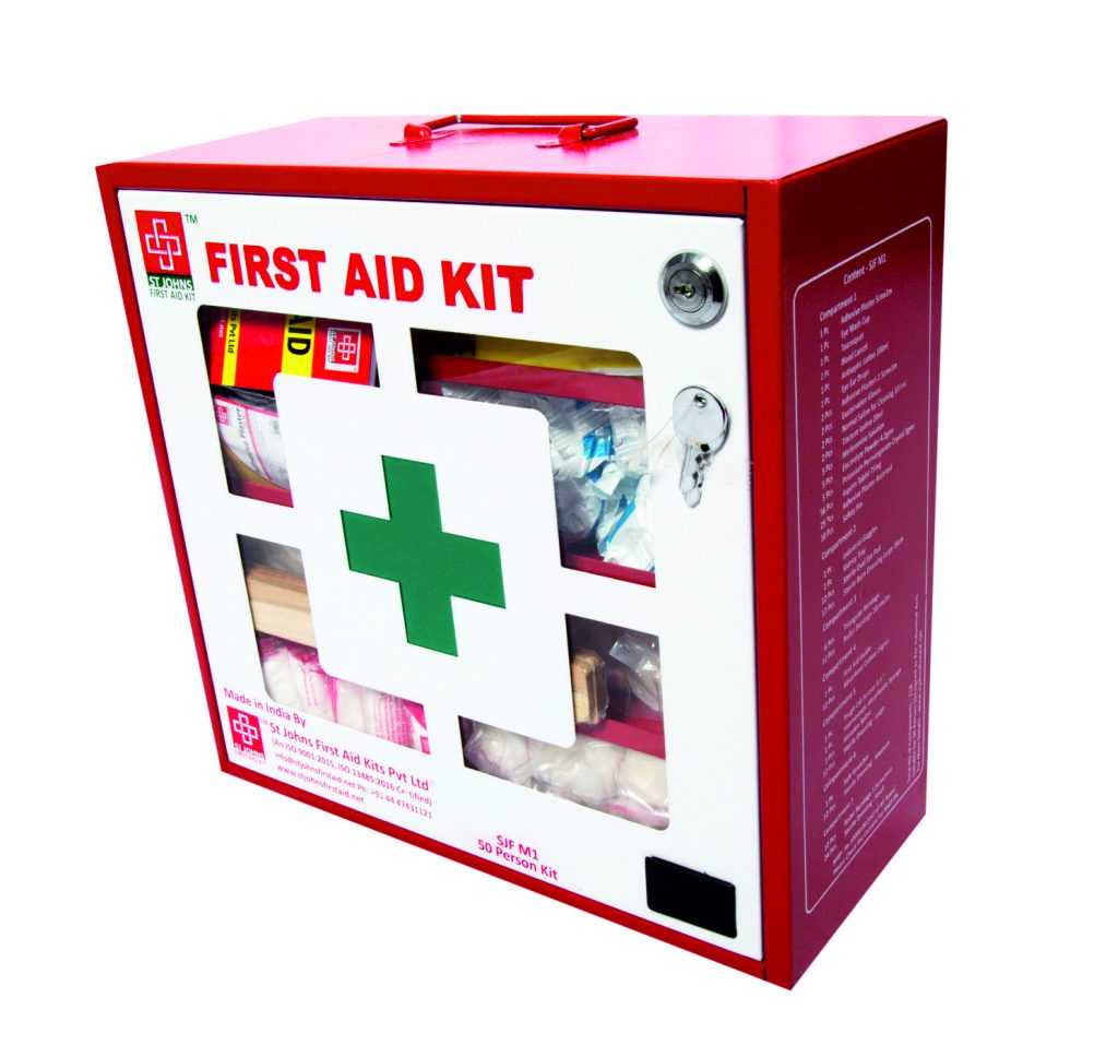 St Johns First Aid -Industrial First Aid Kit - Large - Metal Box Wall ...