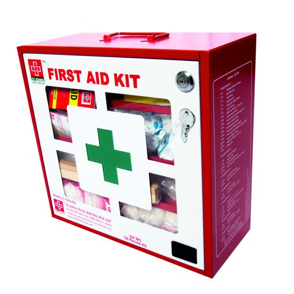 St Johns First Aid -Industrial First Aid Kit - Large - Metal Box Wall ...