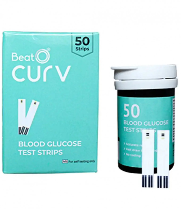 BeatO CURV Blood Glucose Test Strips (pack of 50 / 100) BArm Medical