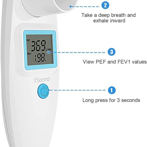 Sonmol Digital Spirometer Smartone Home Use Spirometer By MIR