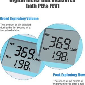 Sonmol Digital Spirometer - Peak Flow Meter (PEF) & FEV1 | B-Arm ...