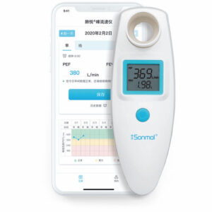 Sonmol Digital Spirometer – Peak Flow Meter (PEF) & FEV1 with BLE and 300 Memory