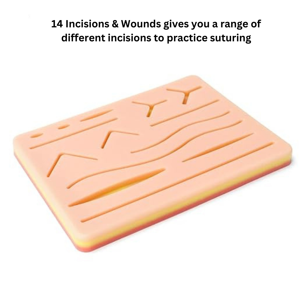 B-Arm Suture Practice Pad for Medical Stitching | Silicone Suture ...