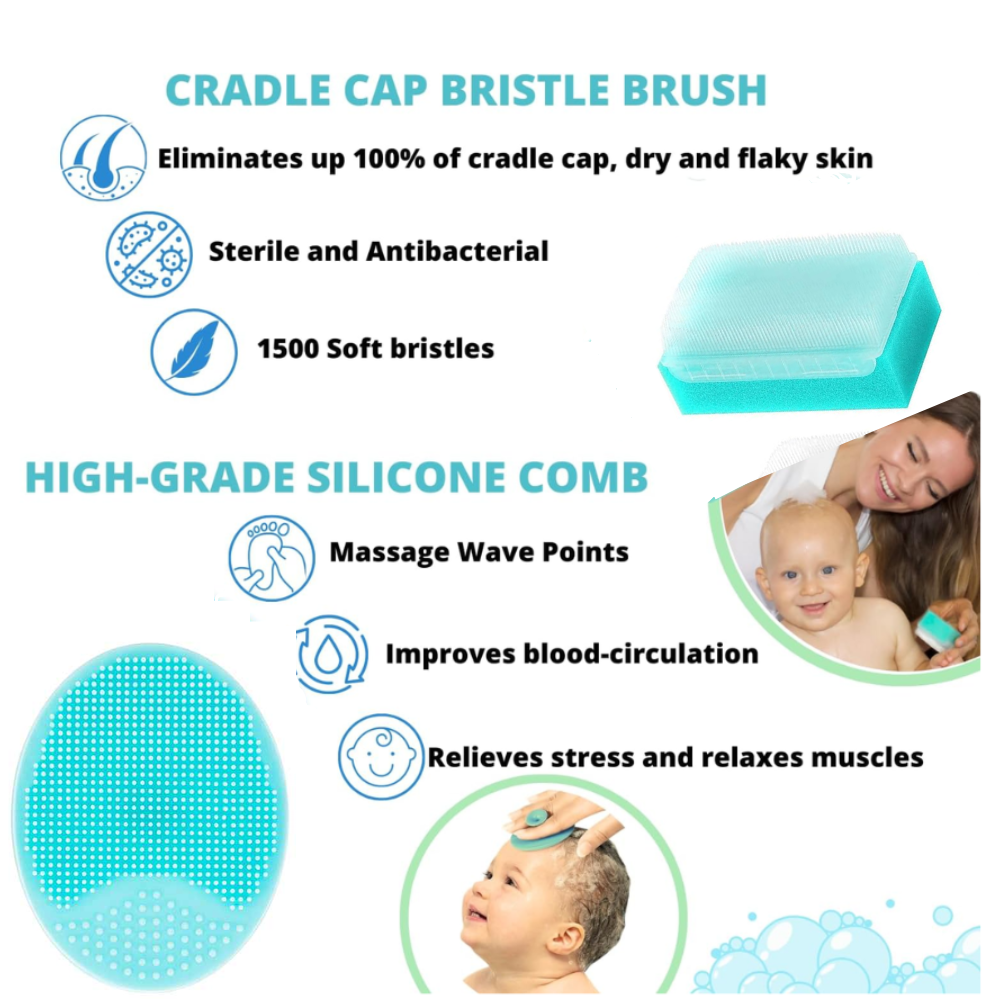 Soft brush for store baby cradle cap